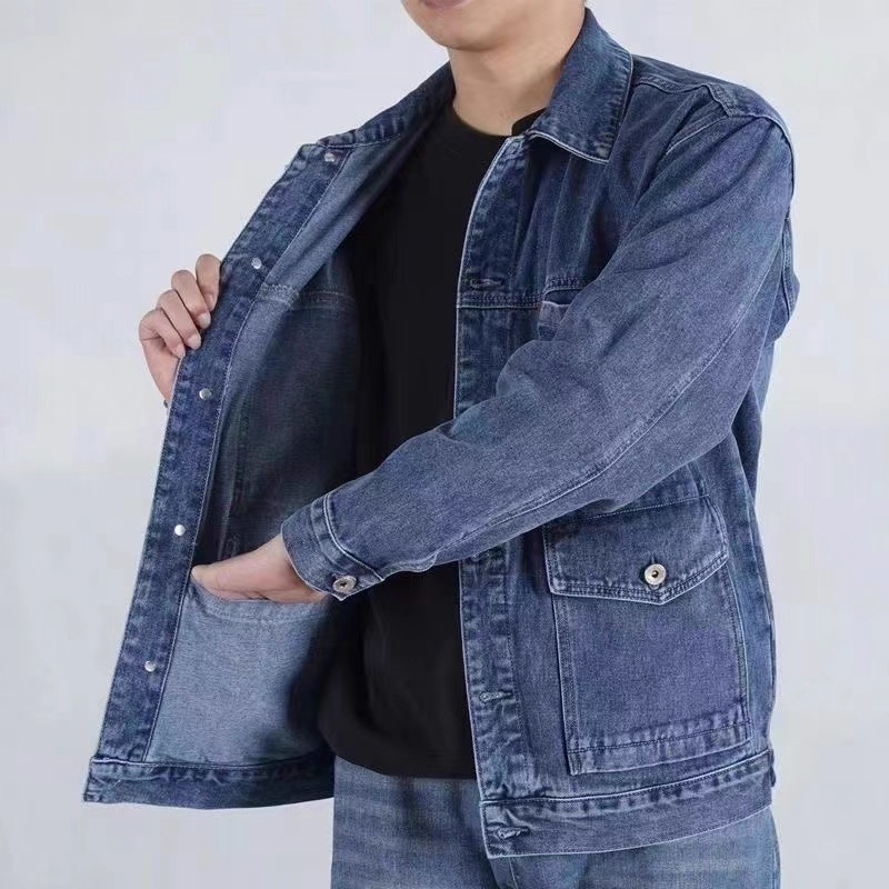 Jeans - Veste en jean ample pour hommes,