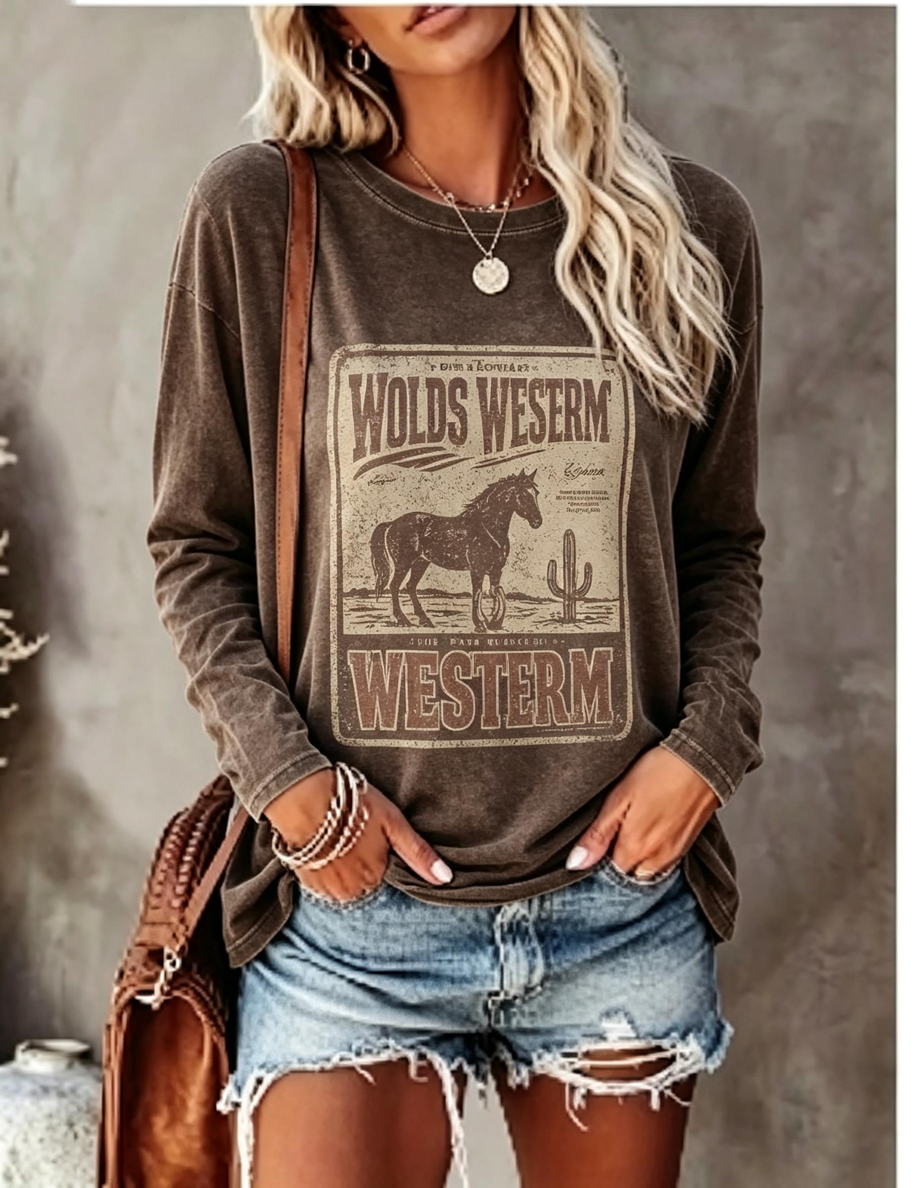 Blouses - T-shirt à manches longues pour femmes,