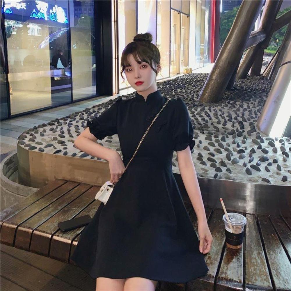 Robe Cheongsam Modifiée pour F - French Vintage Floral Midi Dress avis et prix