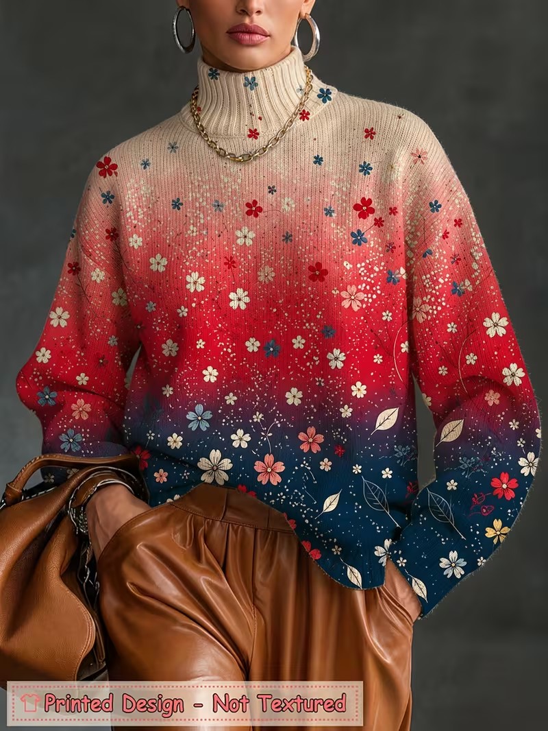 T-shirt à col roulé pour femme - Blouses avis et prix