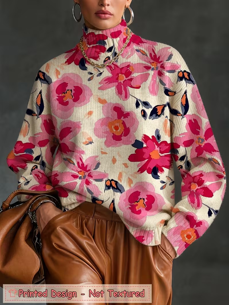 T-shirt à col roulé pour femme - Blouses avis et prix