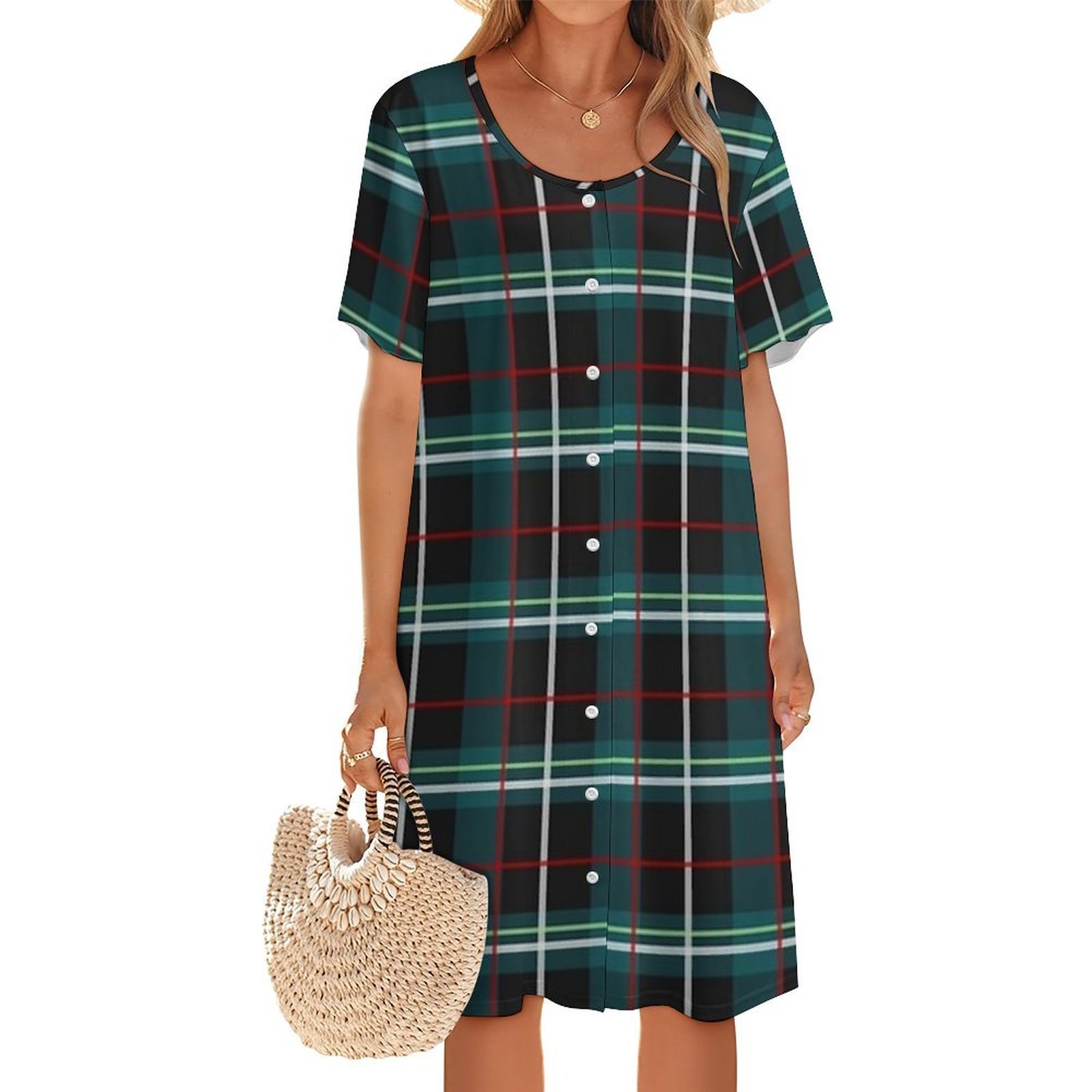 Modèle de robe « First Wave »  - Korean Style A Line Shirt Dress avis et prix