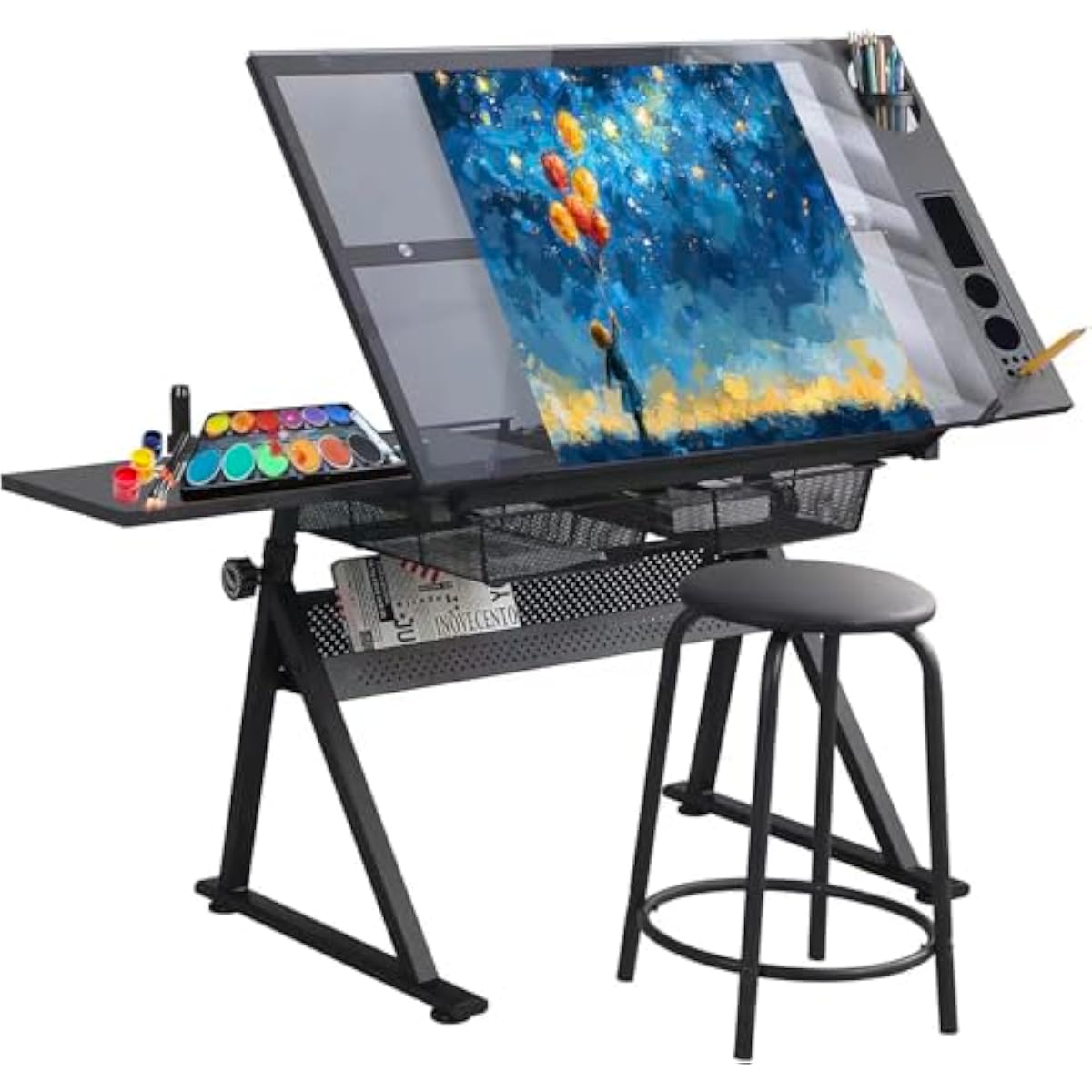 Bureau de dessin à hauteur rég - Tops avis et prix