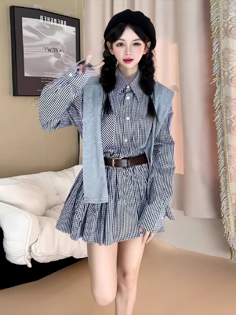 Robe chemise de style coréen p - Korean Style A Line Shirt Dress avis et prix