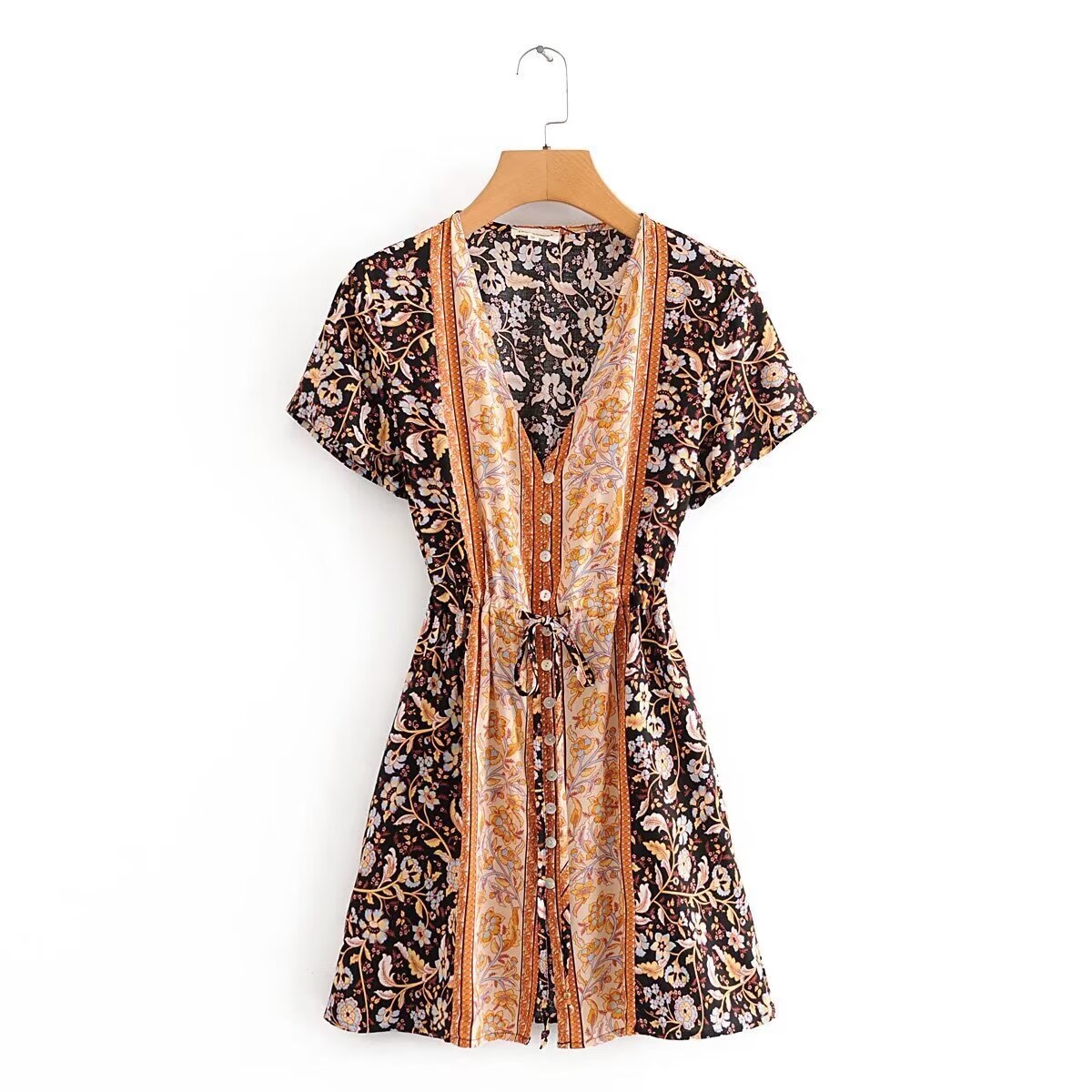 Robe courte à imprimé floral d - Boho Summer Beach Maxi Dress avis et prix