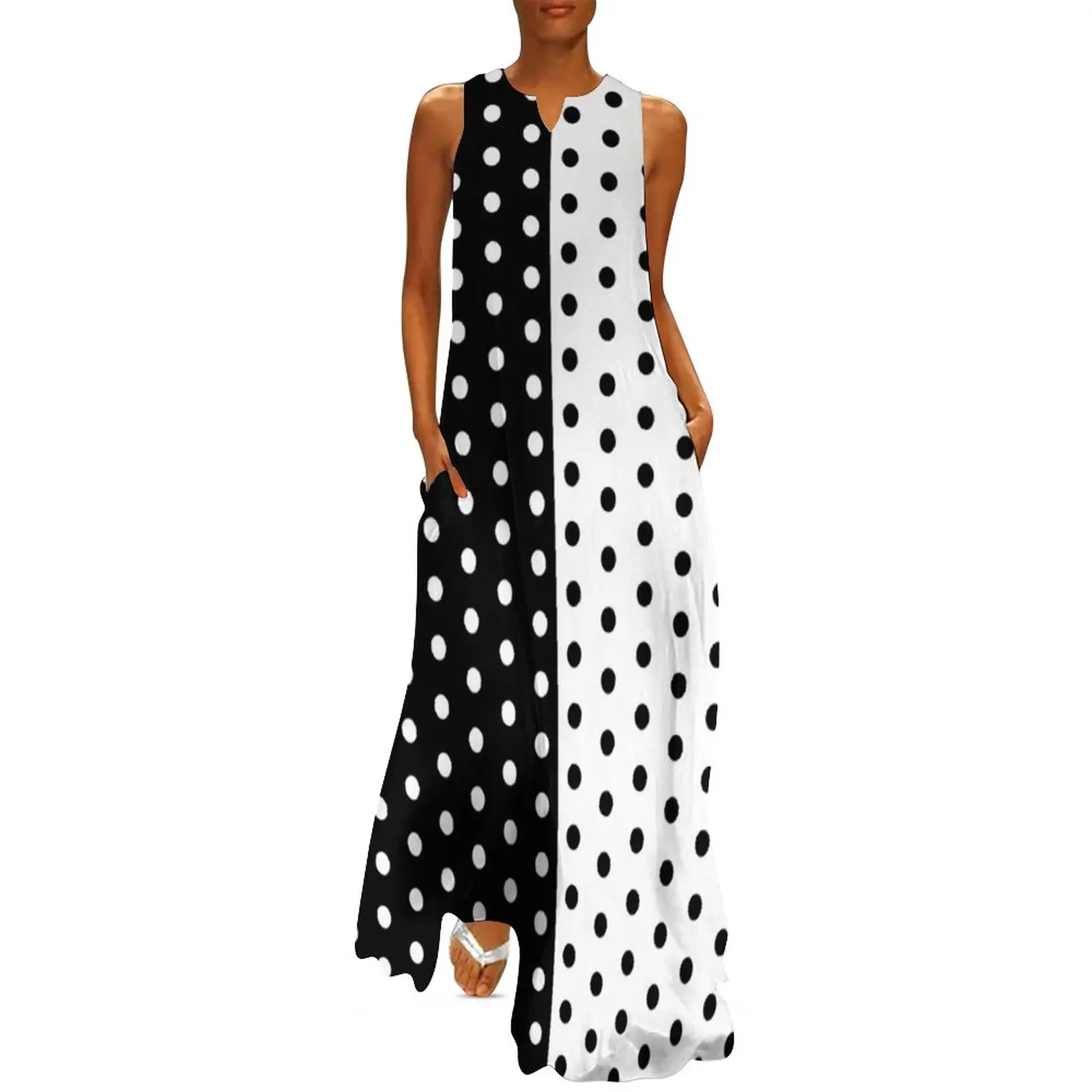 Robe rétro bicolore printemps  - Boho Summer Beach Maxi Dress avis et prix