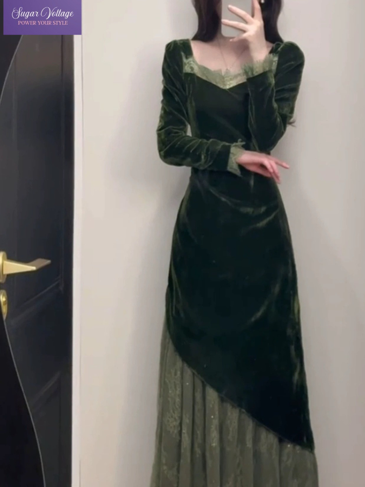 Robe française Vintage élégant - French Vintage Floral Midi Dress avis et prix